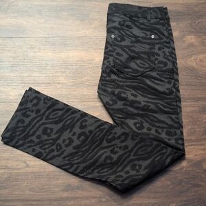 Anne Fontaine Black and Gray Textured Pants